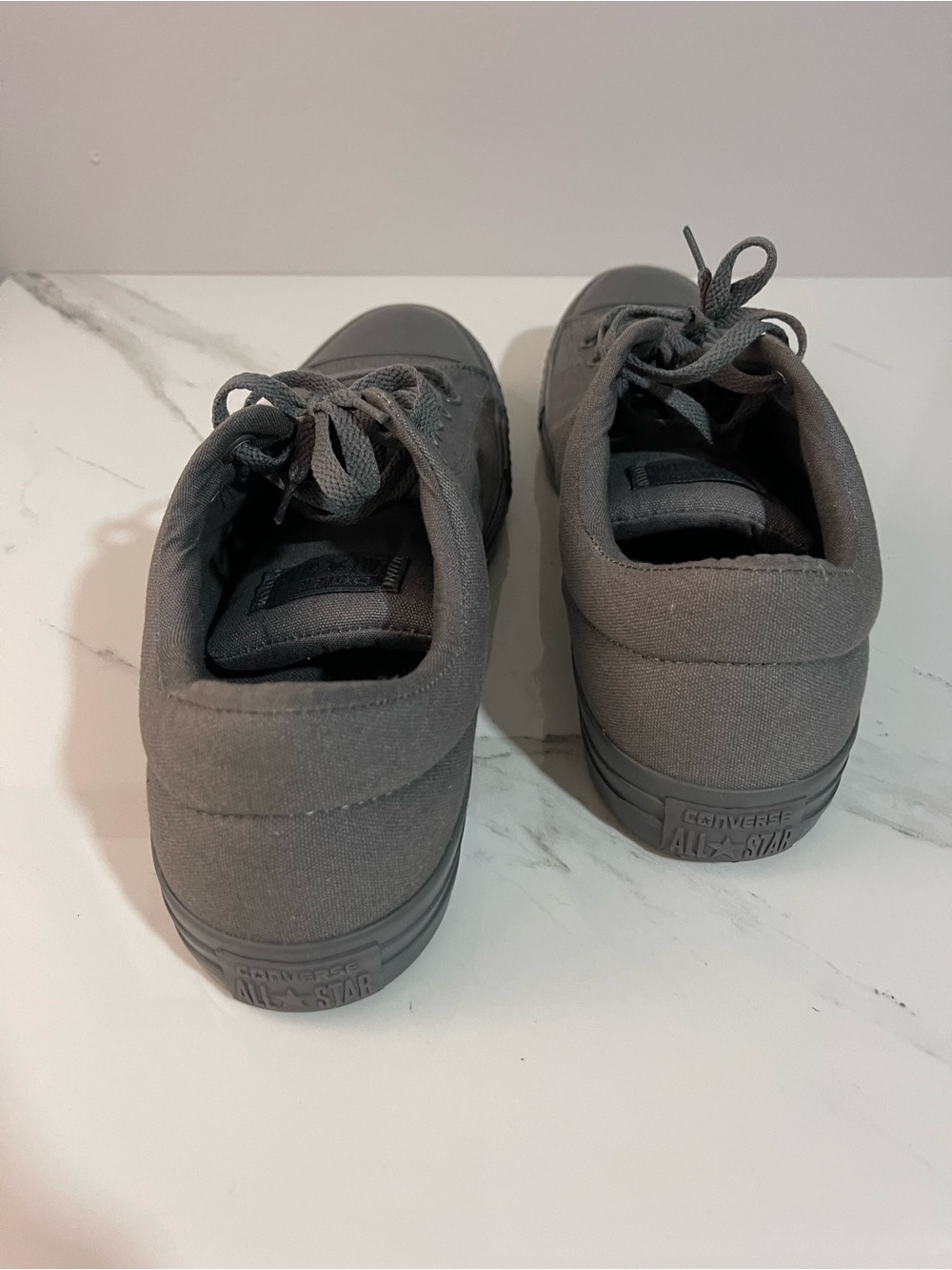 Converse Men's Low-Top Sneakers in Dark Gray - Picture 4 of 7